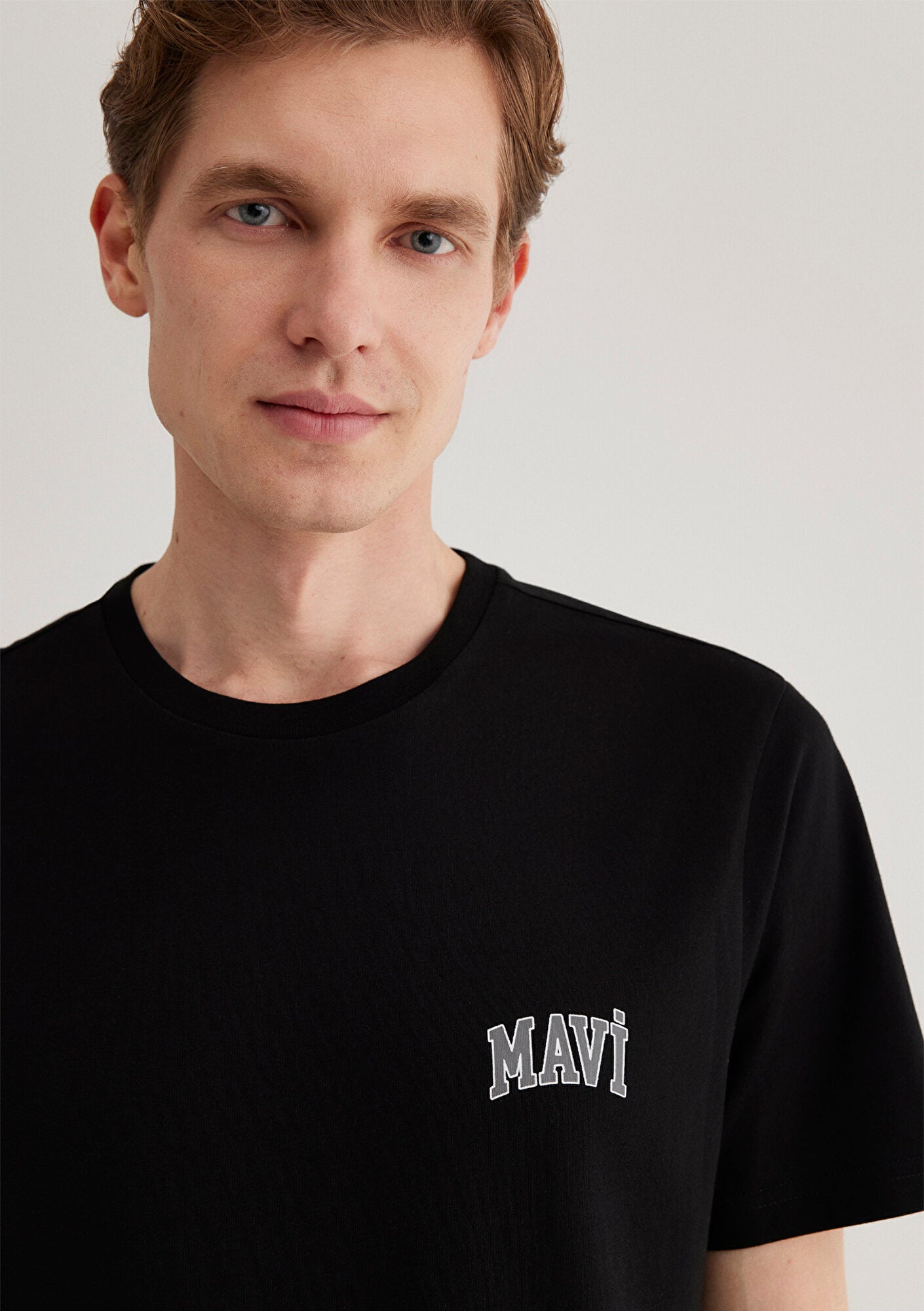 Mavi Logo Printed Black T-Shirt