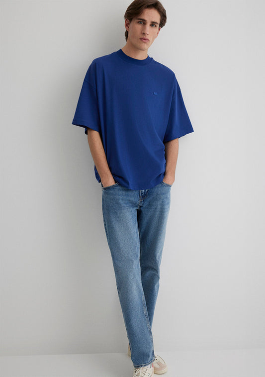 Crew Neck Blue T-Shirt