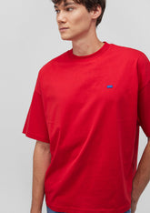 Crew Neck Red Basic T-Shirt