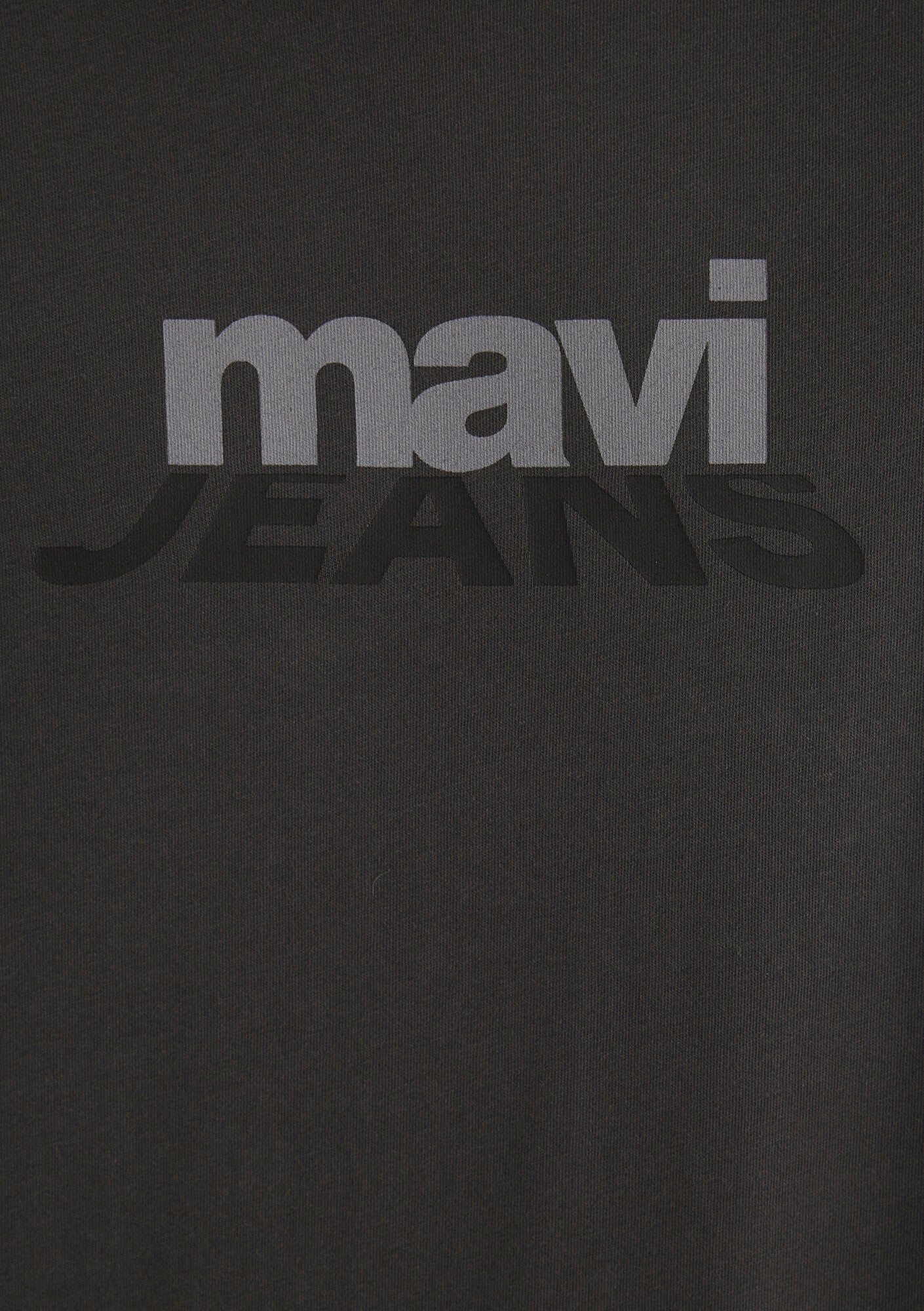 Mavi Logo Printed Anthracite T-Shirt
