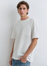 Mavi Logo Patch White T-Shirt