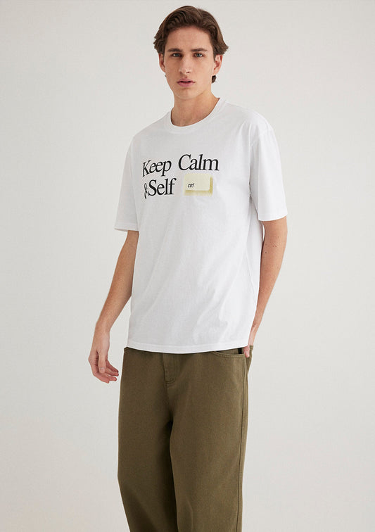 Keep Calm White T-Shirt