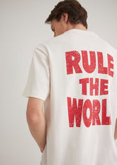 Back Printed Ecru T-Shirt