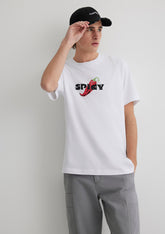 Printed White T-Shirt