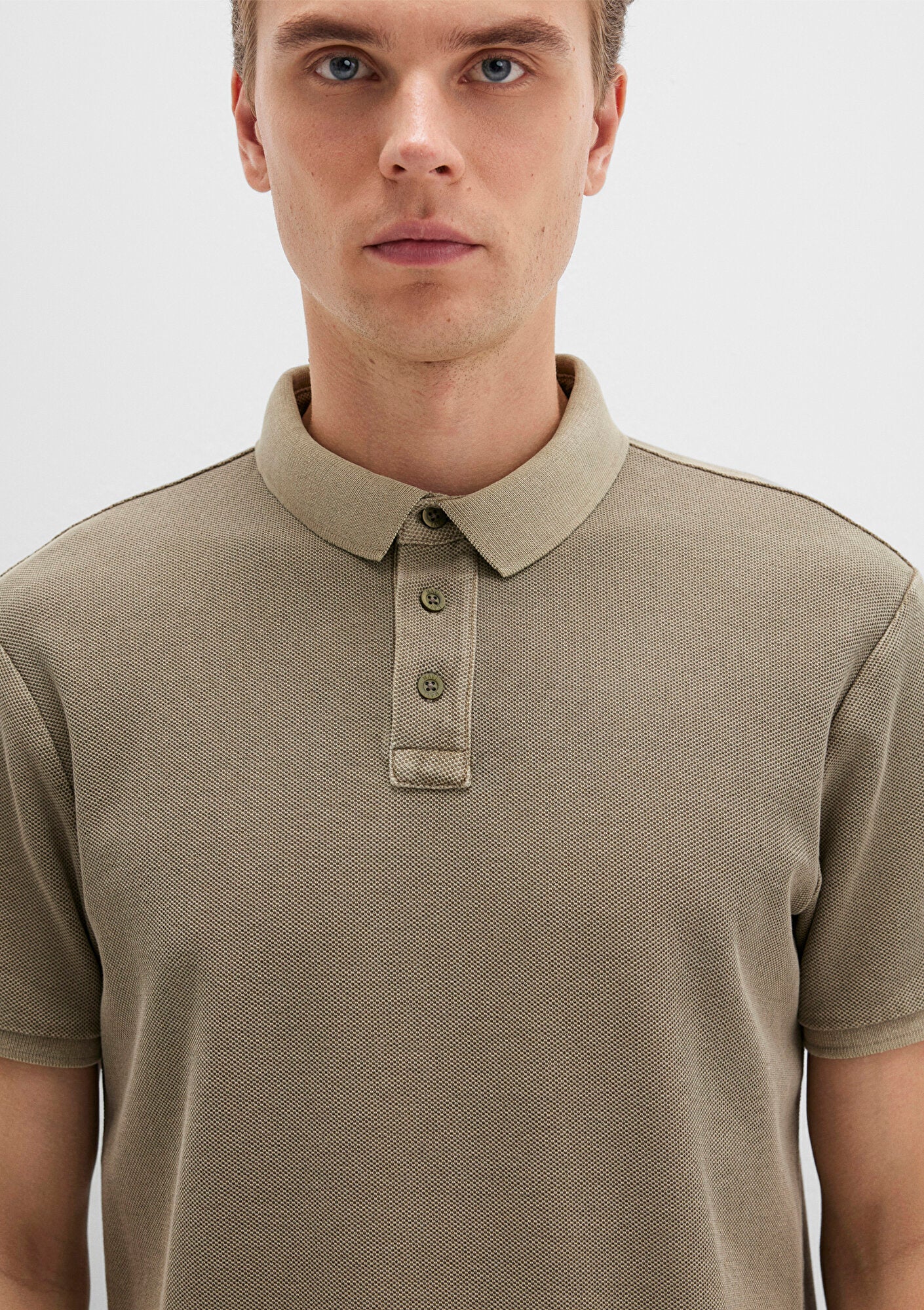 Khaki Polo T-Shirt