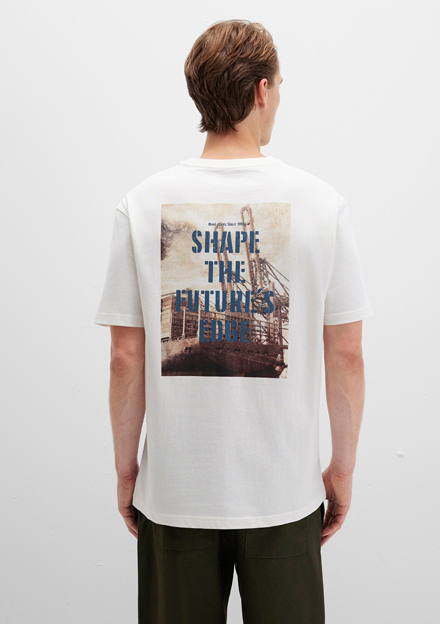 Printed Ecru T-Shirt