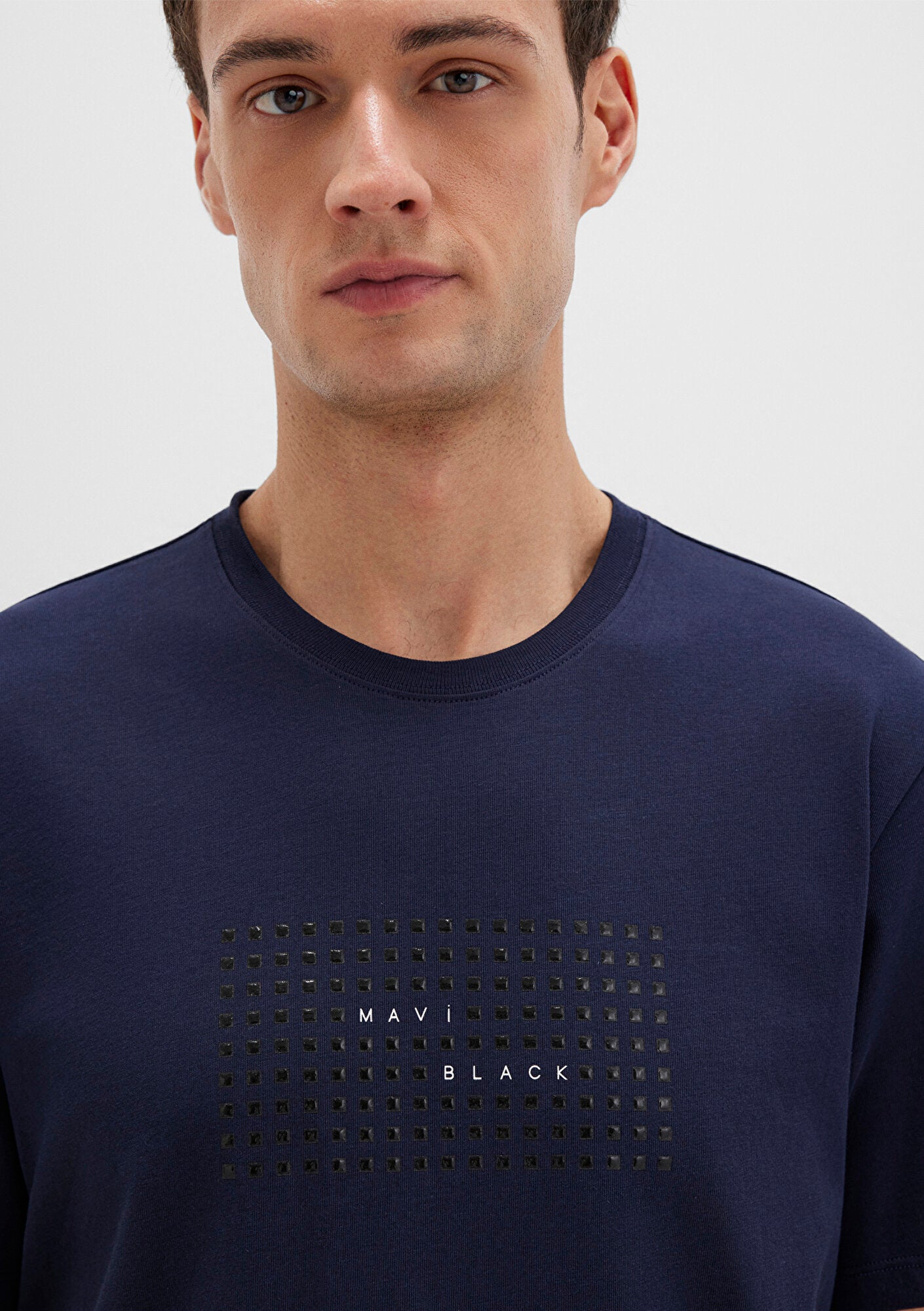 Mavi Black Printed Navy T-Shirt