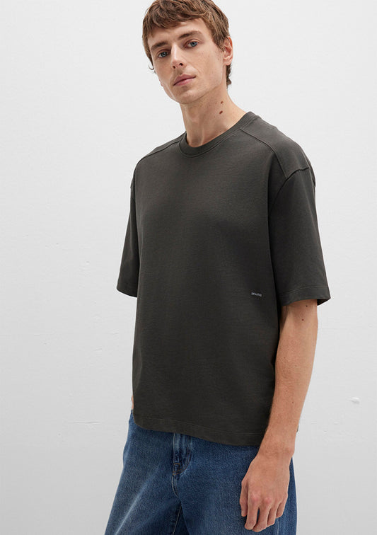 Crew Neck Grey Basic T-Shirt