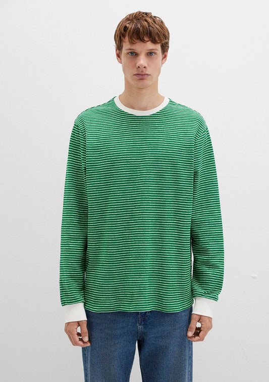 Striped Yeşil T-Shirt