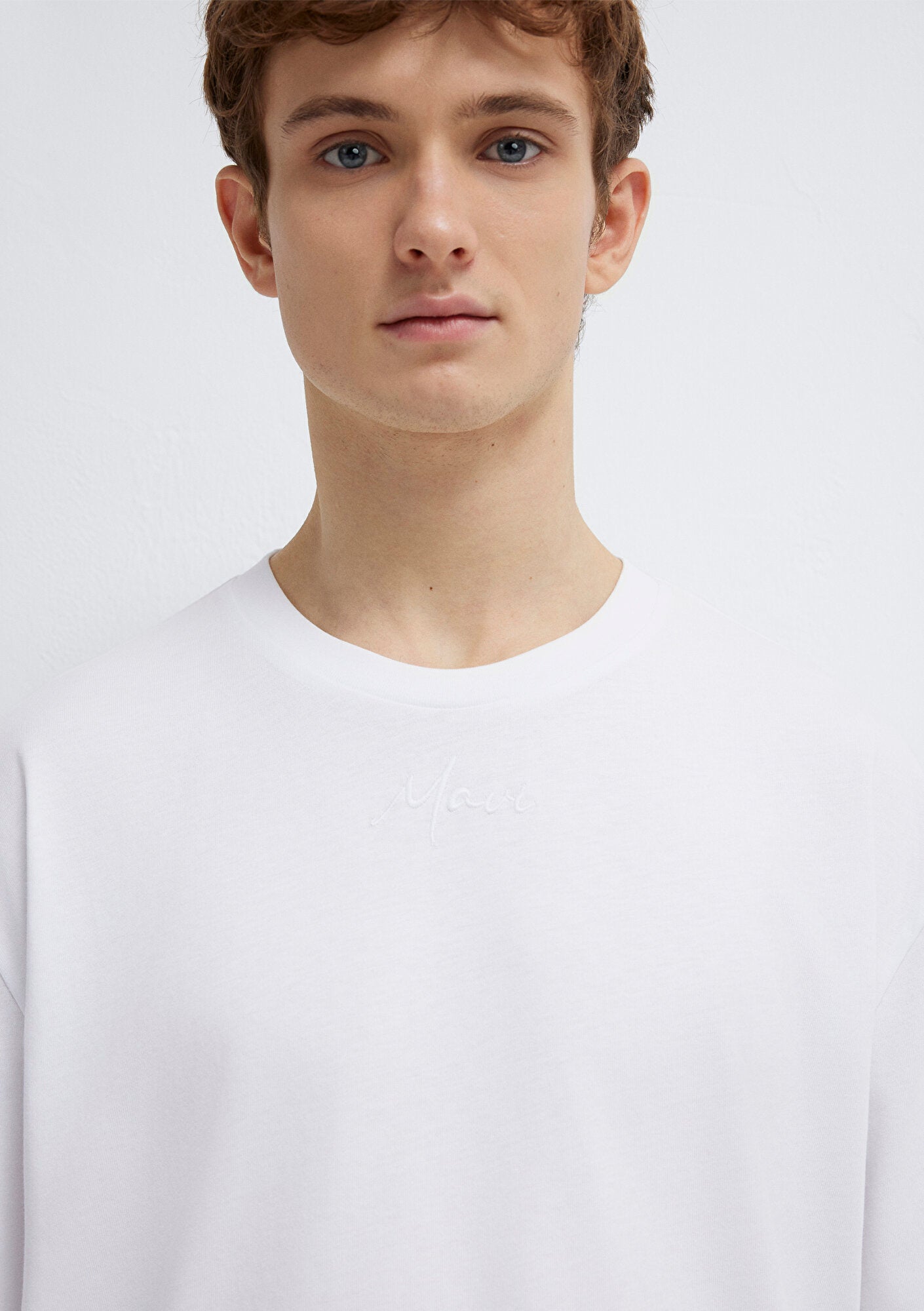 Mavi Embroidered White T-Shirt