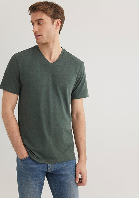 Stretch V Neck T-shirt
