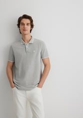 Collar Detailed Grey Polo
