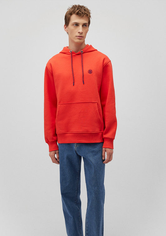 Mavi Logo Embroidered Red Sweatshirt