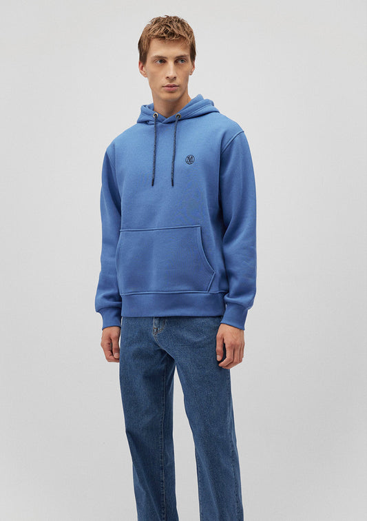 Mavi Logo Embroidered Blue Sweatshirt