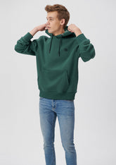 Hooded Green Basic Sweatshirt