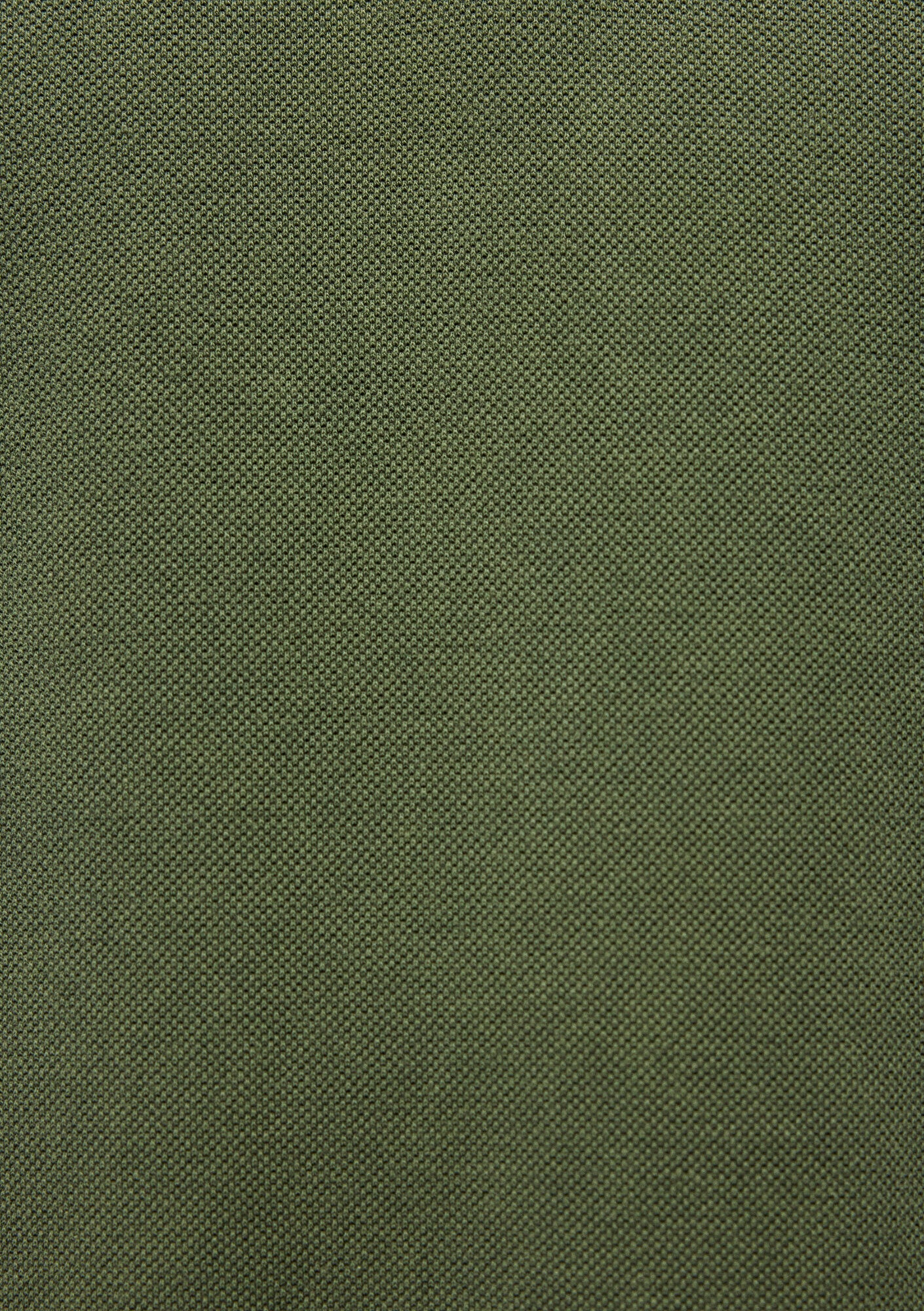 Collar Detailed Green Polo