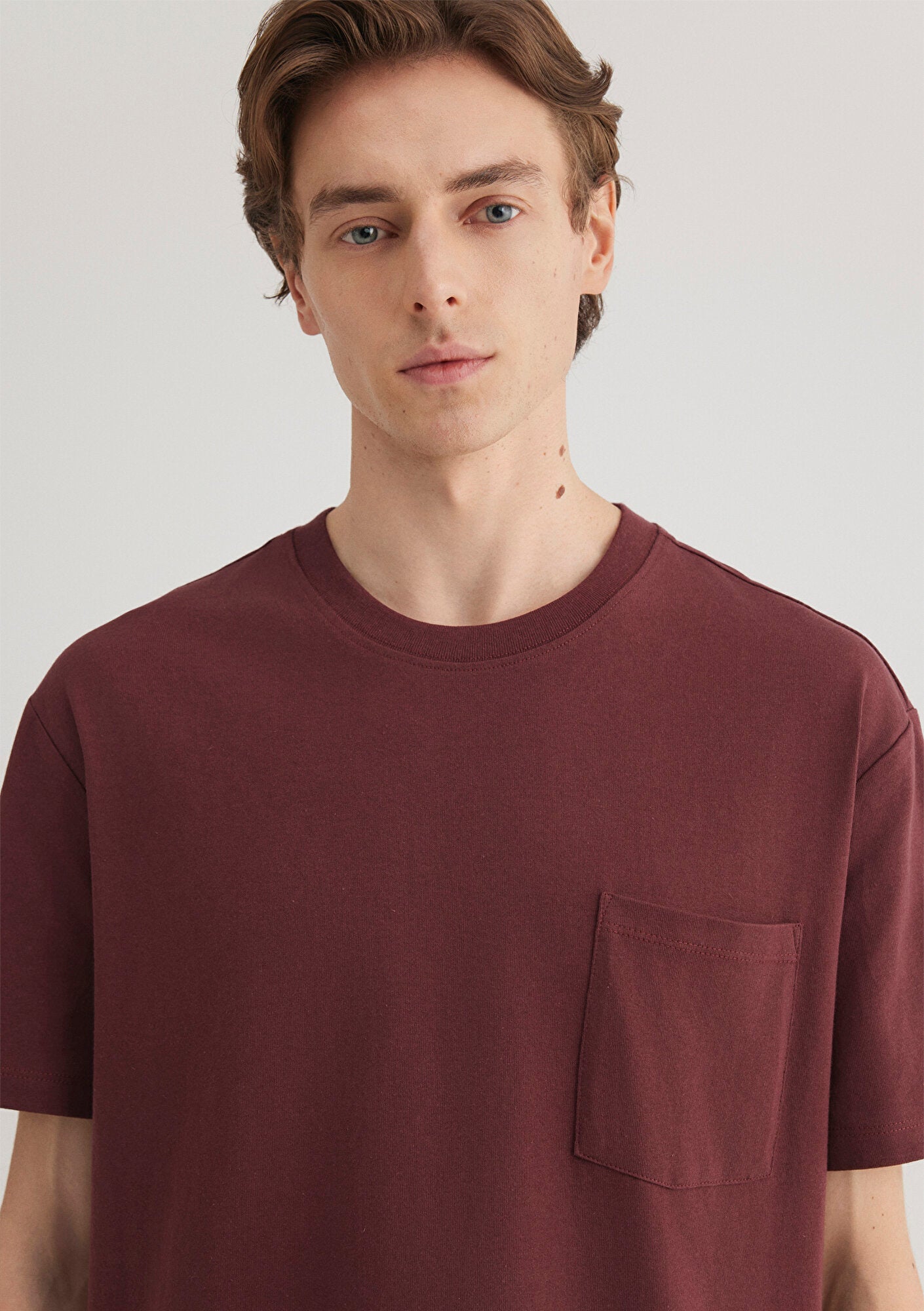 Red T-shirt with Pocket Detail