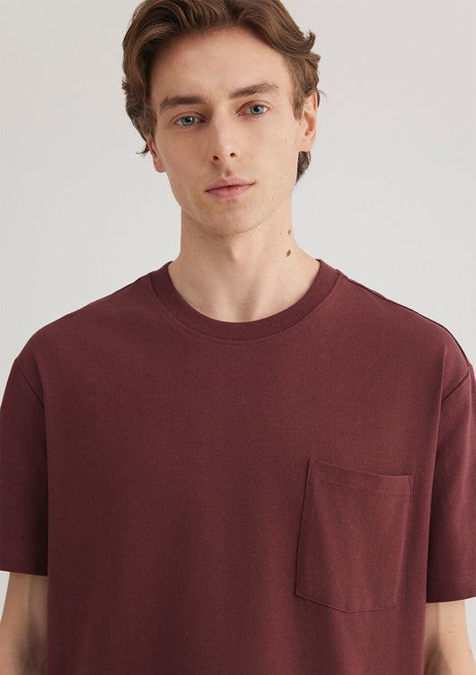 Red T-shirt with Pocket Detail