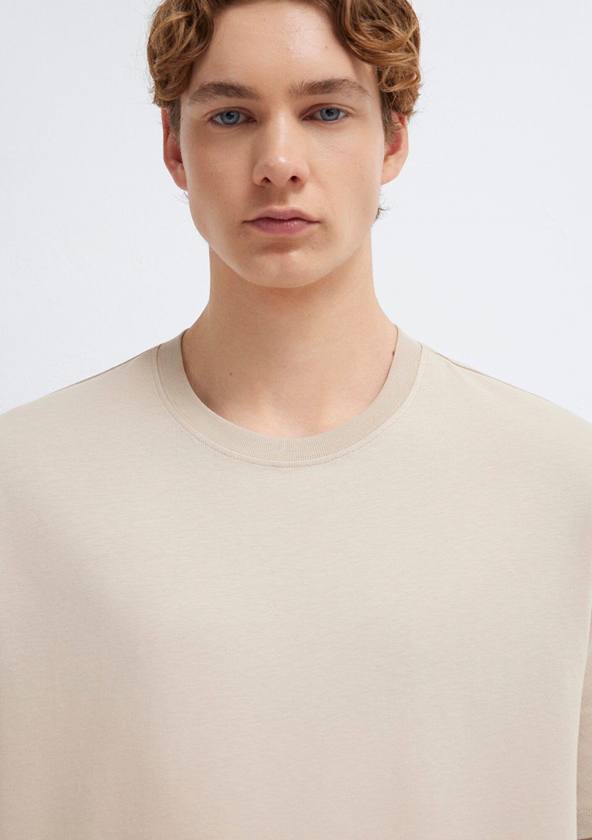 Beige Basic T-Shirt