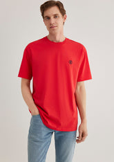 Mavi Logo Printed Red T-Shirt