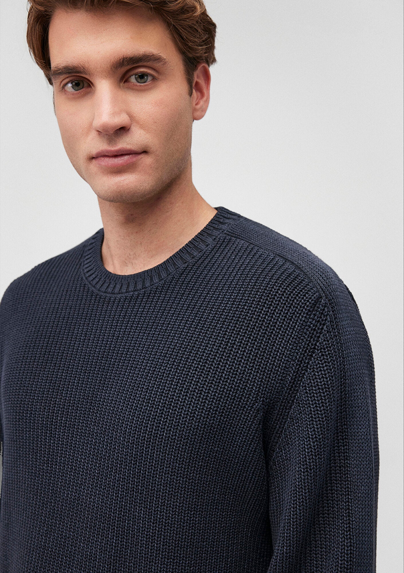 Crew Neck Navy Sweater