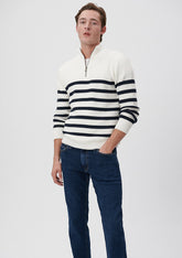Striped Off White Sweater