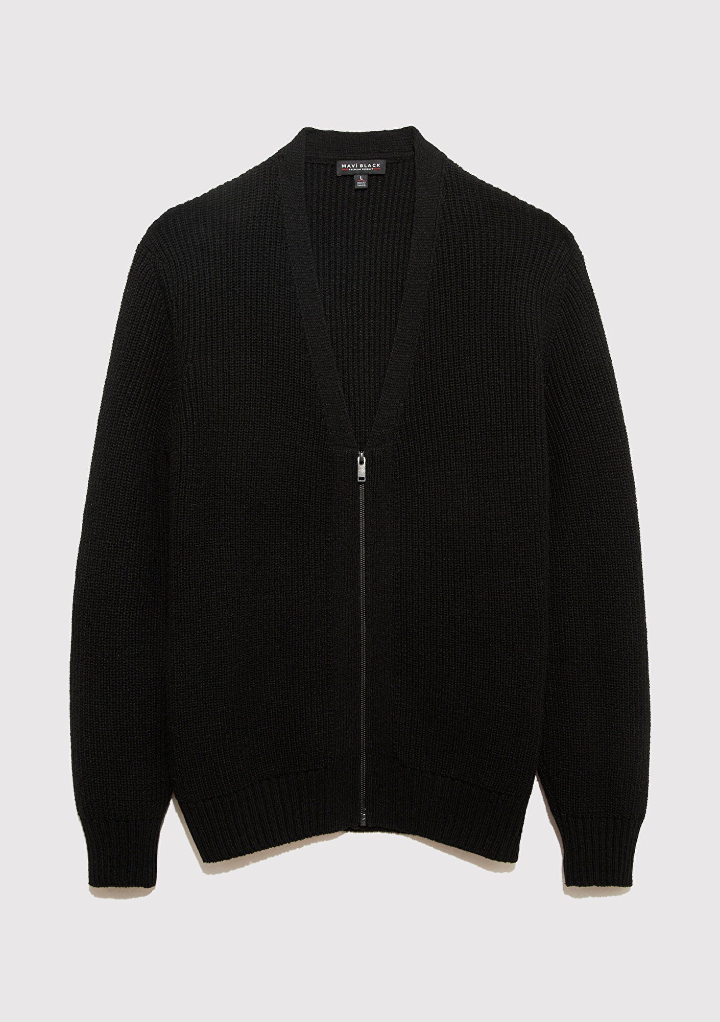 Full Zip Black Cardigan