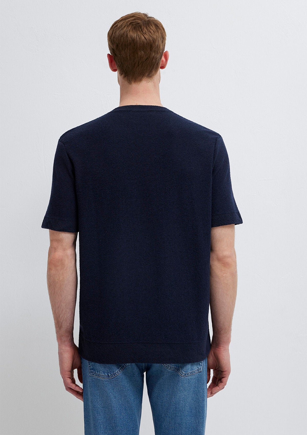 Navy Knit Polo