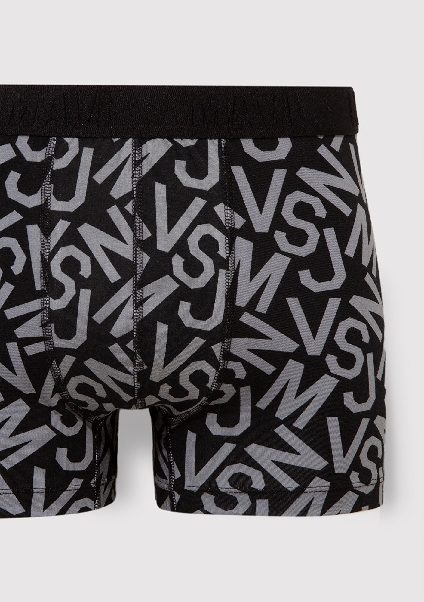 Printed Black Boxers