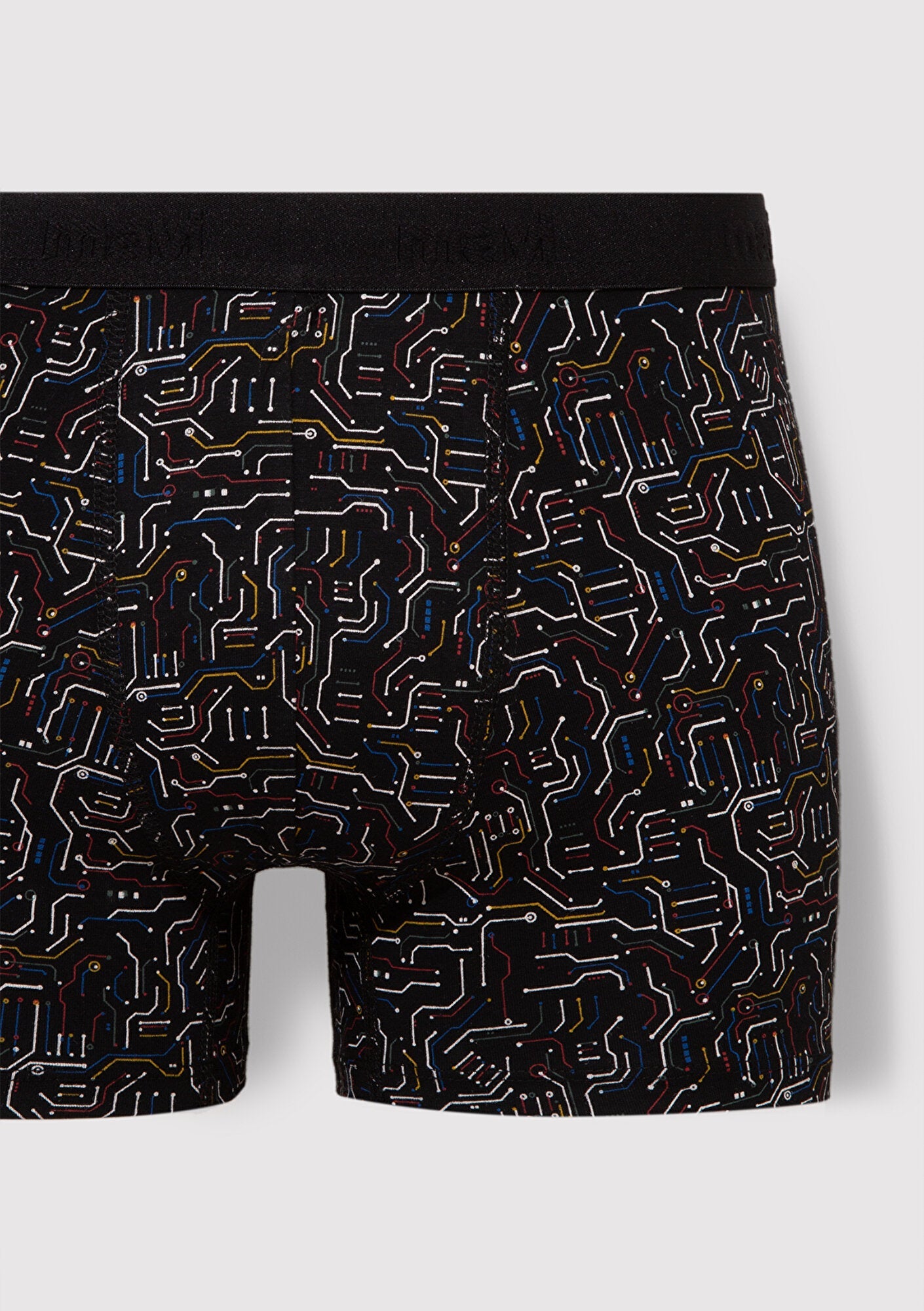 Printed Black Boxers