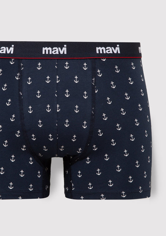 Printed Navy Boxers