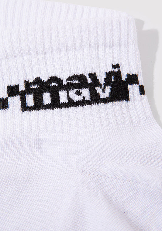 White Socket Socks