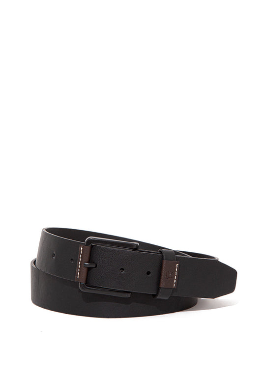 Black Faux Leather Belt