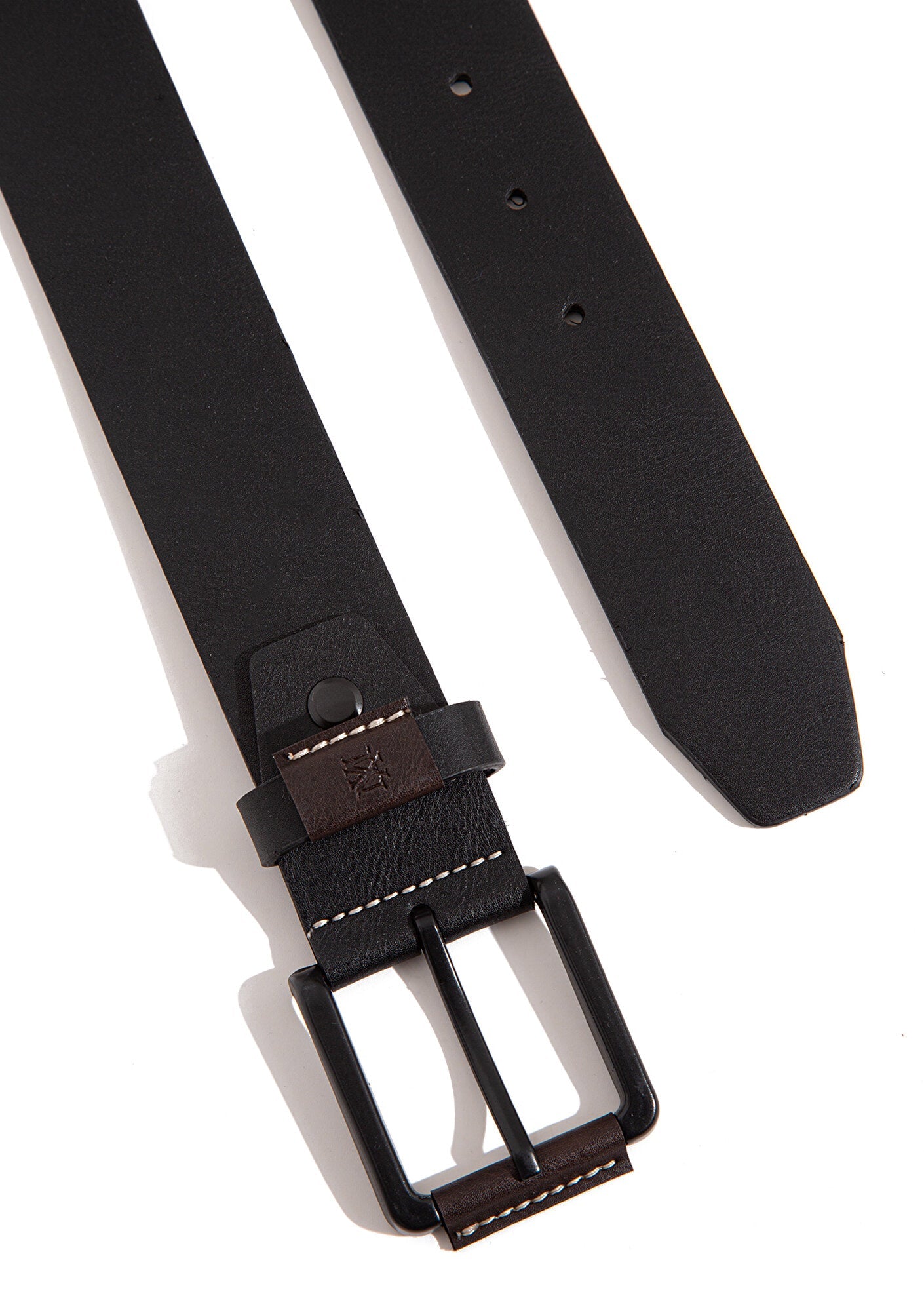 Black Faux Leather Belt