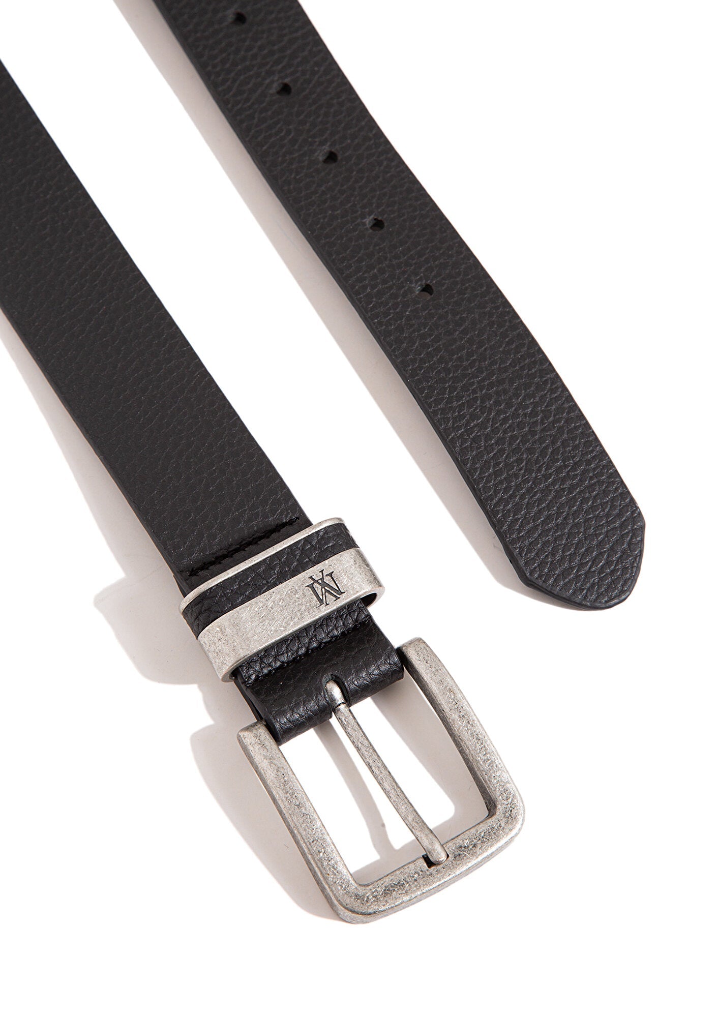 Black Faux Leather Belt