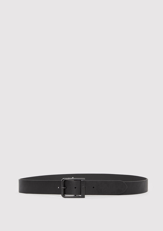 Black Faux Leather Belt