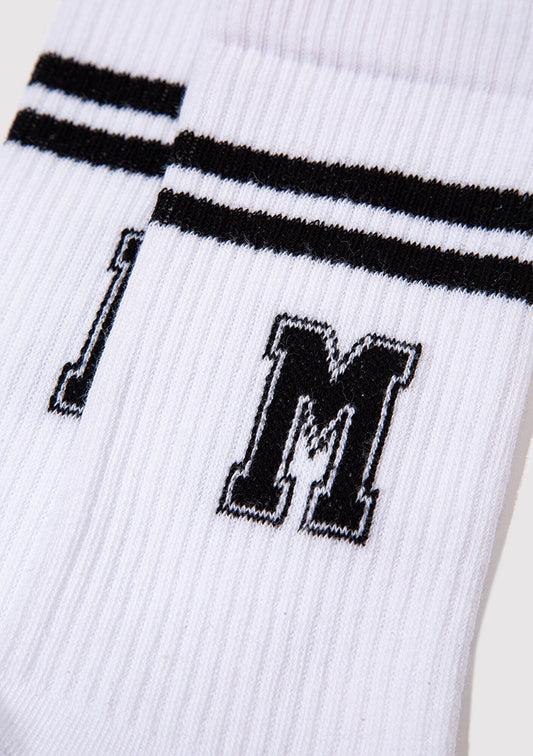 White Crew Socks