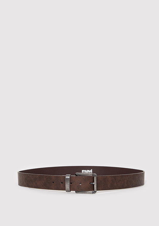 Brown Faux Leather Belt