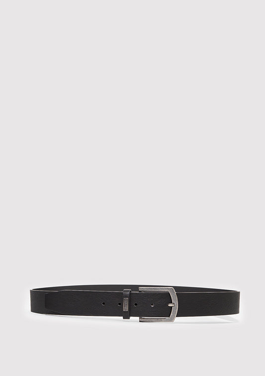 Black Faux Leather Belt