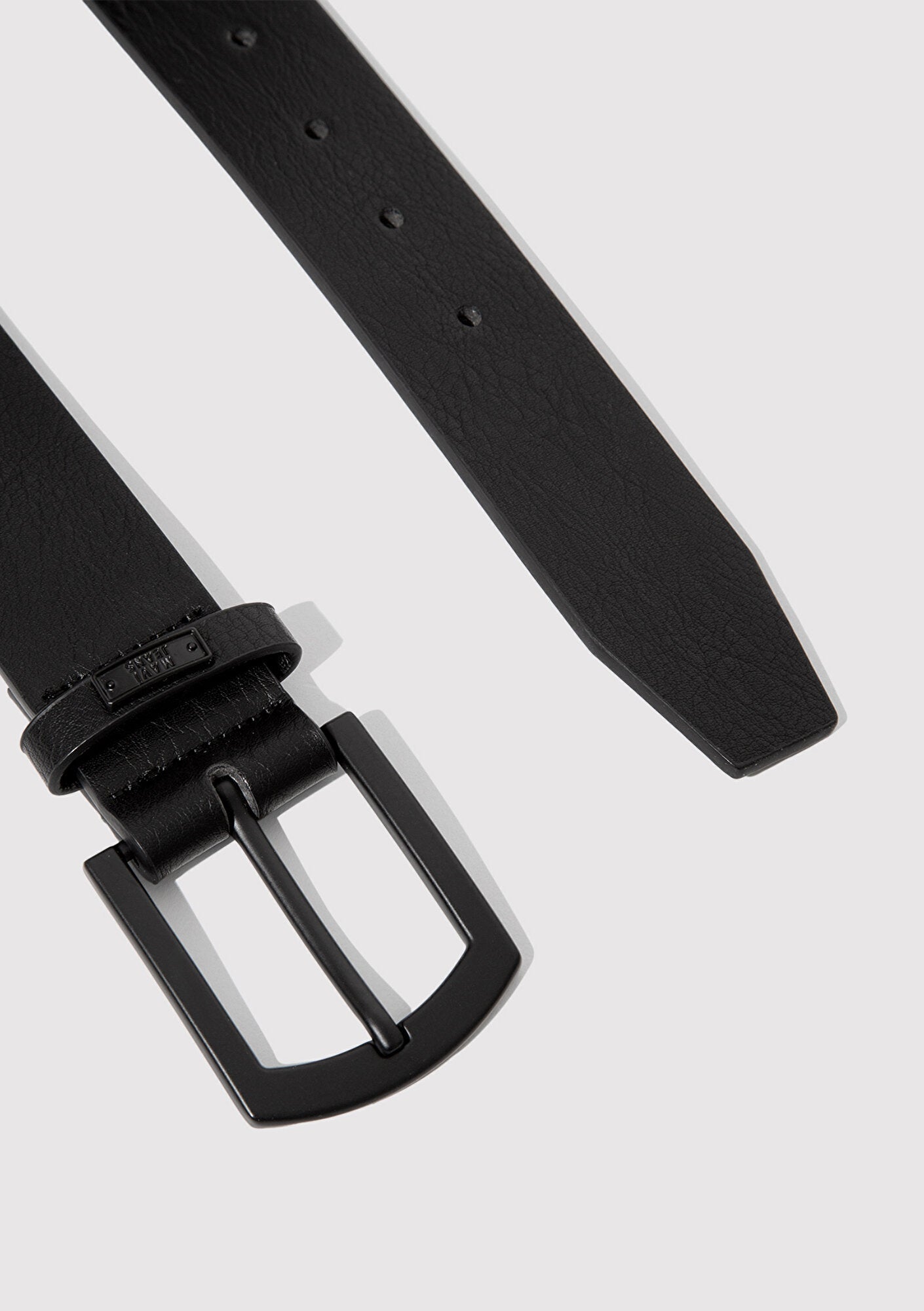 Black Faux Leather Belt