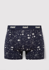 Navy Printed Boxers