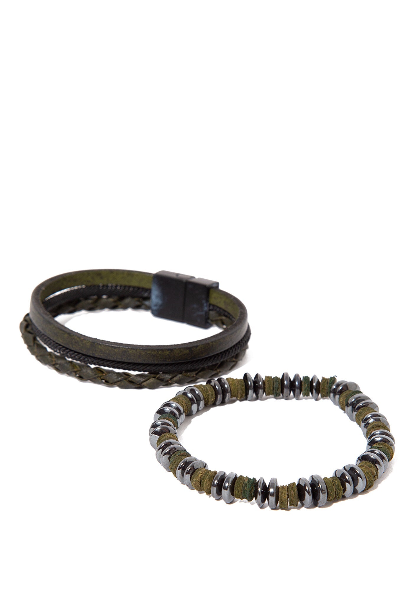 Beaded and Leather Bracelets