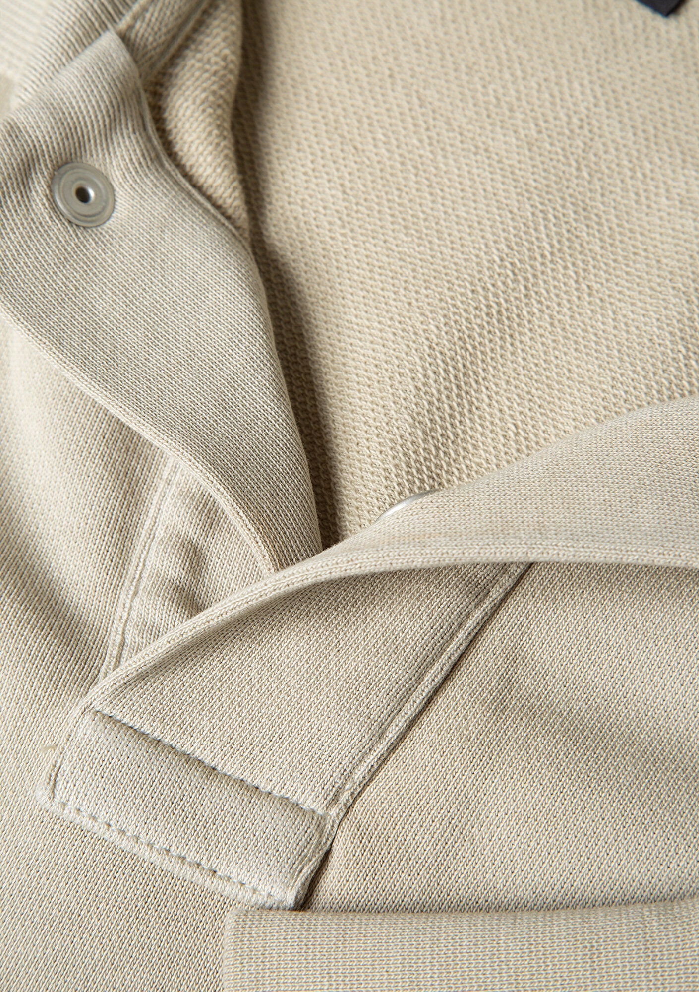 Beige Polo Sweatshirt