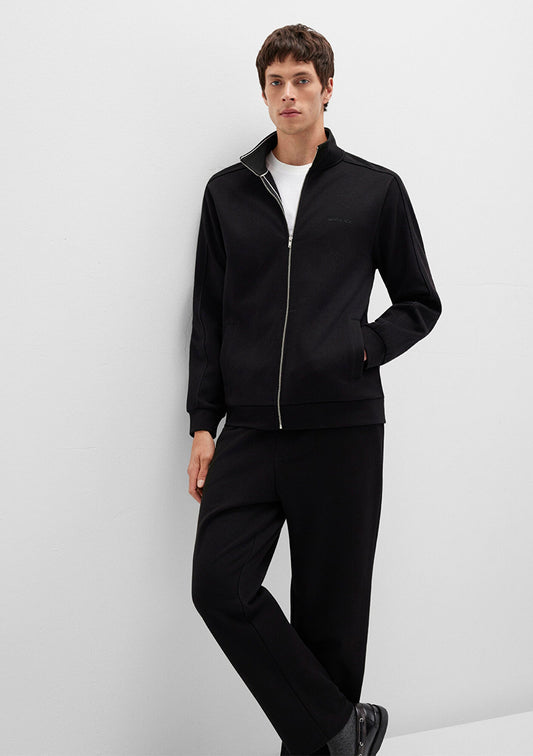 Full Zip Black Sweatshirt