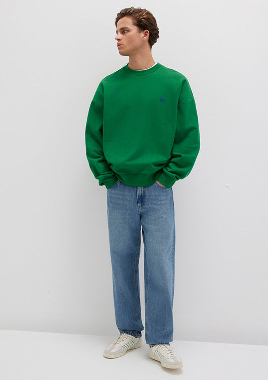 Crew Neck Green Sweatshirt