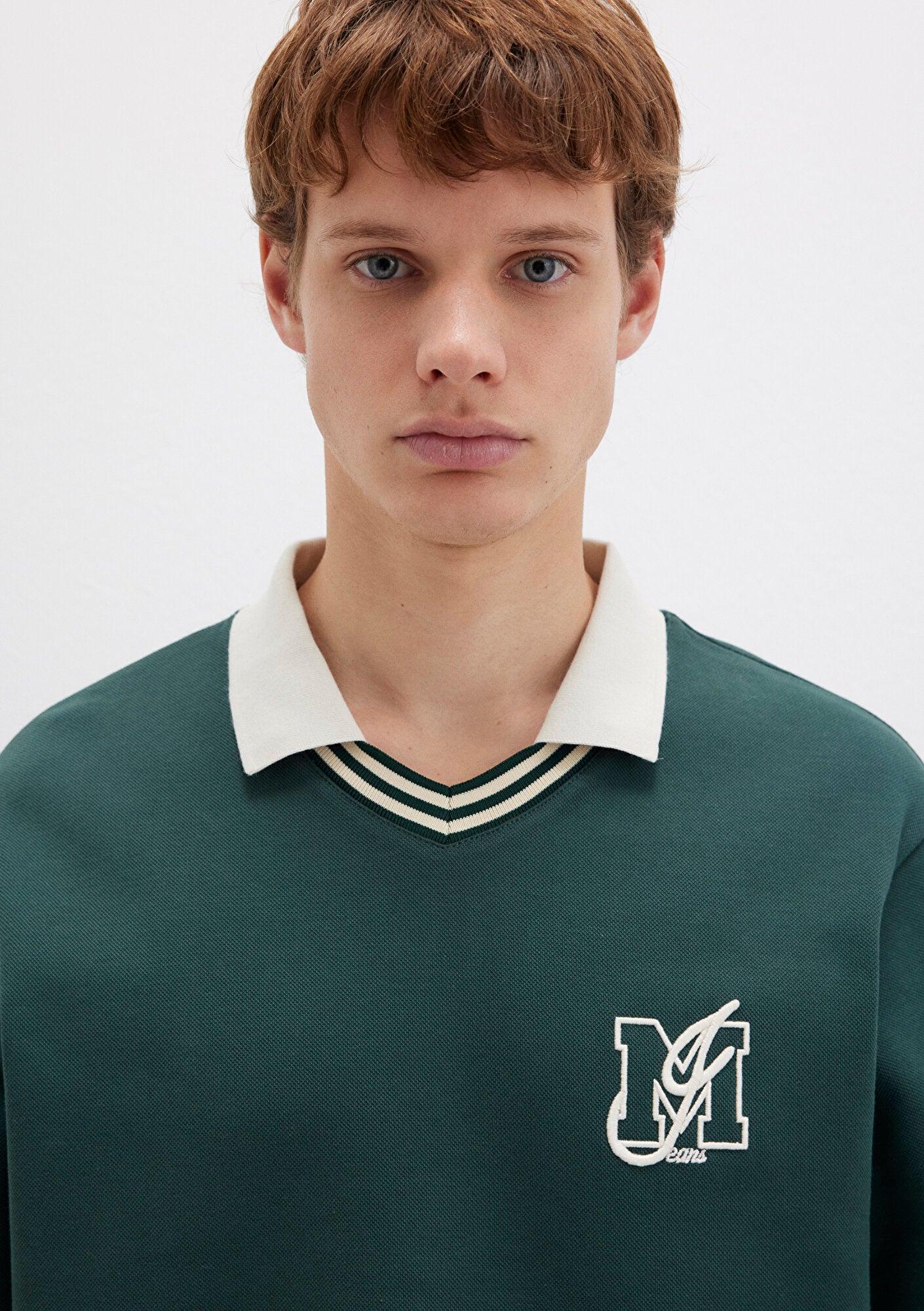 M Logo Crewneck Yeşil Sweatshirt