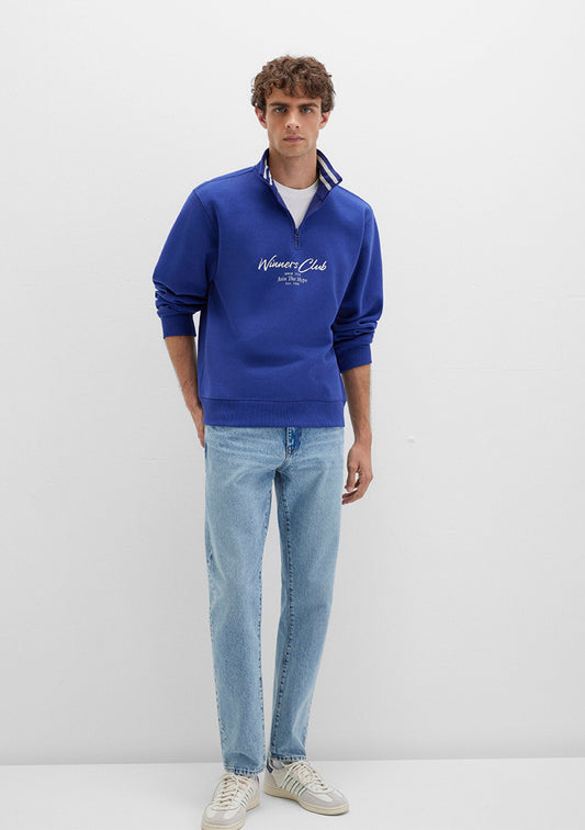 Blue Polo Sweatshirt