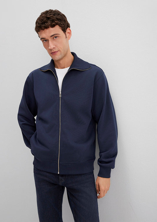 Full Zip Navy Sweatshirt