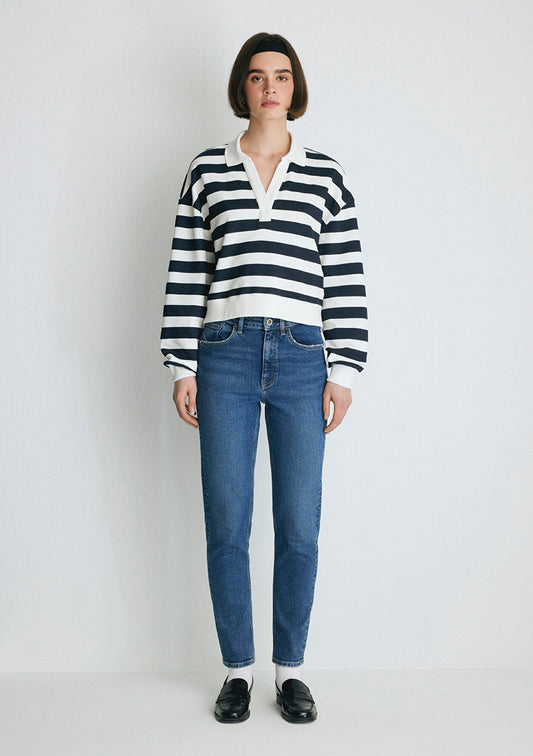 Cindy Mid Brushed College Jean Pants