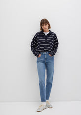 Cindy Mid Indigo Denim Jean Pants